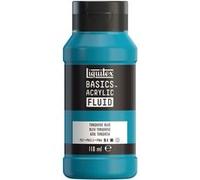 Peinture acrylique - Fluide - Bleu turquoise - 046 - Liquitex - Basics Acrylic fluid - 118ml Bleu