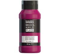 Liquitex 8870393 Basics Fluid - Peinture acrylique à consistance fluide, à séchage rapide, résistante à la lumière, imperméable, à base d'eau, Flacon de 118 ml, Magenta Quinacridone
