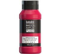 Peinture acrylique - Fluide - Rouge cadmium foncé - 311 - Liquitex - Basics Acrylic fluid - 118ml Rouge