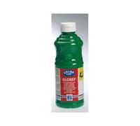 Peinture acrylique lefranc bourgeois glossy fluide brillante indélébile multi-supports vert brillant flacon 500ml