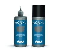 Peinture Acrylique - Gris Foncé - Tous Supports - Opaque - Indélébile - Darwi - 80ml