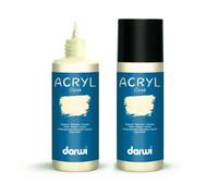 Peinture Acrylique - Ivoire - Tous Supports - Opaque - Indélébile - Darwi - 80ml