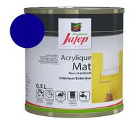 Peinture acrylique JAFEP bleu foncé mat 0,5 L