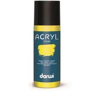 Peinture acrylique - Jaune citron - Tous supports - Opaque - Indélébile - Darwi - 80ml Jaune