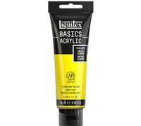 Peinture acrylique - Jaune fluorescent - 981 - Liquitex Basics acrylic - Tube 118ml Jaune