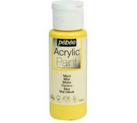 Peinture acrylique - Jaune tournesol - Mat - Fluide - Tous supports - Loisirs créatifs - Pébéo - 59ml Jaune