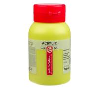 Peinture Acrylique - Jaune Verdâtre - 243 - Pot De 750 Ml - Talens Art Creation