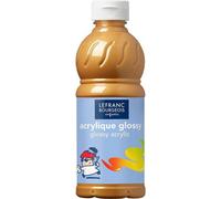 Lefranc & Bourgeois – Peinture acrylique liquide brillante Glossy pour enfants 500 ml Or