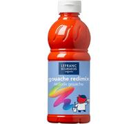 Peinture acrylique lefranc bourgeois glossy fluide brillante indélébile multi-supports rouge vif flacon 500ml