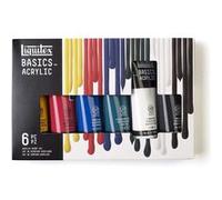 Peinture acrylique - Liquitex - Basics Acrylic - Coffret 6 tubes de 118ml - Assortiment