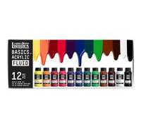 Peinture acrylique - Liquitex - Basics Acrylic Fluid - 12 couleurs - Flacons 118ml