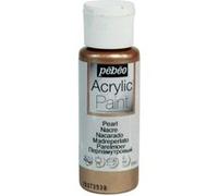 Peinture acrylique - Marron - Nacré - Fluide - Tous supports - Loisirs créatifs - Pébéo - 59ml Marron