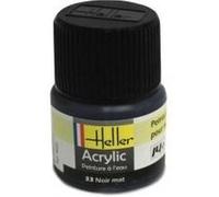 Peinture Acrylique Noir Mat 9033 Heller multicolore G