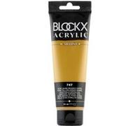 Peinture acrylique - Ocre jaune - 747 - BLOCKX Artist - Qualité beaux-arts - Tube 120ml