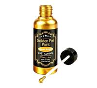 Peinture Acrylique Or Artisanale Dorée 100ml Revêtement Doré Brillant | Non Toxique Et Résistante À La Lumière Peinture Or Auto-nivelante Pour Restauration, Décoration Maison Bureau Atelier