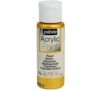 Peinture acrylique - Or - Nacré - Fluide - Tous supports - Loisirs créatifs - Pébéo - 59ml