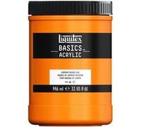 Peinture acrylique - Orange de cadmium - 720 - Liquitex Basics acrylic - Pot 946ml Orange