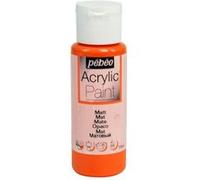 Peinture acrylique - Orange - Mat - Fluide - Tous supports - Loisirs créatifs - Pébéo - 59ml Orange