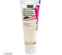 Pébéo Peinture acrylique DecoCrème – texture crème, finition mate, 120 ml – Lin