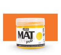Peinture acrylique - Extra mate - Orange vif - 256004 - Pébéo Mat Pub - 140ml Orange