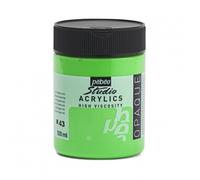 Pébéo Peinture acrylique Fine Studio – Vert cadmium imitation mat – 500 ml