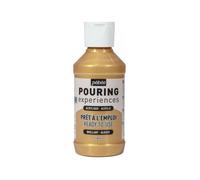 Pébéo – Peinture acrylique – Pouring Experiences – Or métallique brillant – 118 ml