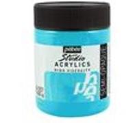 Peinture Acrylique - Bleu Vert Iridescent - 357 - Pébéo Studio - Pot De 500ml