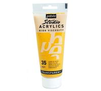 Pébéo Peinture acrylique Studio Jaune de Venise 100 ml Satiné
