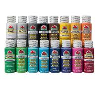 Peinture acrylique pour baril de pomme, multicolore, grande taille