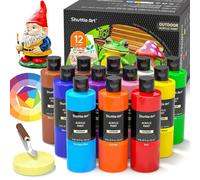 Peinture acrylique pour l'extérieur, 12 couleurs, 250 ml, imperméable, pour pierre, bois, mur