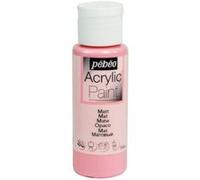 Peinture acrylique - Rose bonbon - Mat - Fluide - Tous supports - Loisirs créatifs - Pébéo - 59ml Rose