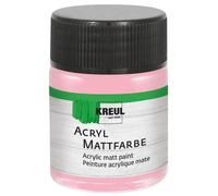 Peinture acrylique rose pastel - KREUL - 50 ml - Finition mate - Couvrante - À base d'eau - Résistante à l'eau