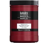 Peinture acrylique - Rouge cadmium foncé - 311 - Liquitex Basics acrylic - Pot 946ml Rouge