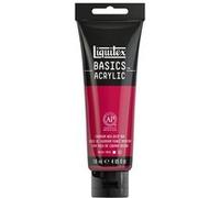 Peinture acrylique - Rouge cadmium foncé - 311 - Liquitex Basics acrylic - Tube 118ml Rouge
