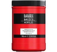 Peinture acrylique - Rouge cadmium moyen - 151 - Liquitex Basics acrylic - Pot 946ml Rouge