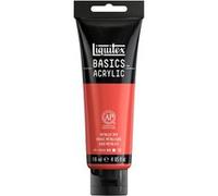 Peinture acrylique - Rouge métallique - Liquitex Basics acrylic - Tube 118ml Rouge