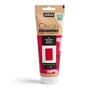Pébéo - Origin Acrylics 120 ml - Peinture Acrylique Éco-Conçue - Haute Viscosité - Finition Mate - Liant 100% Recyclé - 96% de Matières Premières d’Origine Européenne - Rouge Primaire
