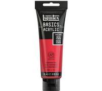 Peinture acrylique - Rouge transparent - 47 - Liquitex Basics acrylic - Tube 118ml Rouge