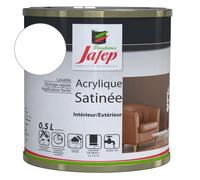 Peinture acrylique Jafep Satin White Pro 0,5 L satin