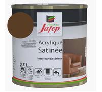 Peinture acrylique satinée chocolat 0,5l 0,5 L 0,5 L