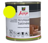 Peinture acrylique Jafep 021832332 satin jaune canari 0,5 L