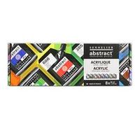 Peinture acrylique - Satinée - Sennelier - Abstract - Coffret 8 couleurs - Sachet 40ml