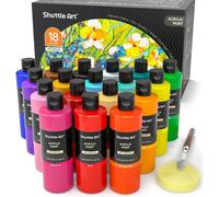 Peinture acrylique Set 18 couleurs 250ml haute pigmentation pierres toile bois