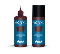 Peinture Acrylique - Sienne Brûlée - Tous Supports - Opaque - Indélébile - Darwi - 80ml