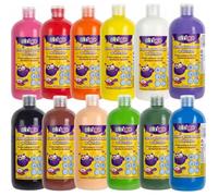 Peinture acrylique Strigo Peinture pour affiches en flacon, 500 ml, blanche