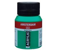 Peinture Acrylique - Vert Permanent Foncé - 619 - Amsterdam - Pot De 500ml