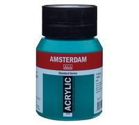 Peinture Acrylique - Vert Phtalo - 675 - Amsterdam - Pot De 500ml