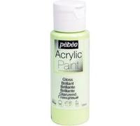 Peinture acrylique - Vert pistache - Brillant - Fluide - Tous supports - Loisirs créatifs - Pébéo - 59ml Vert