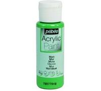 Peinture acrylique - Vert printemps - Mat - Fluide - Tous supports - Loisirs créatifs - Pébéo - 59ml Vert