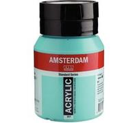 Peinture Acrylique - Vert turquoise - 661 - Amsterdam - Pot de 500ml Vert
